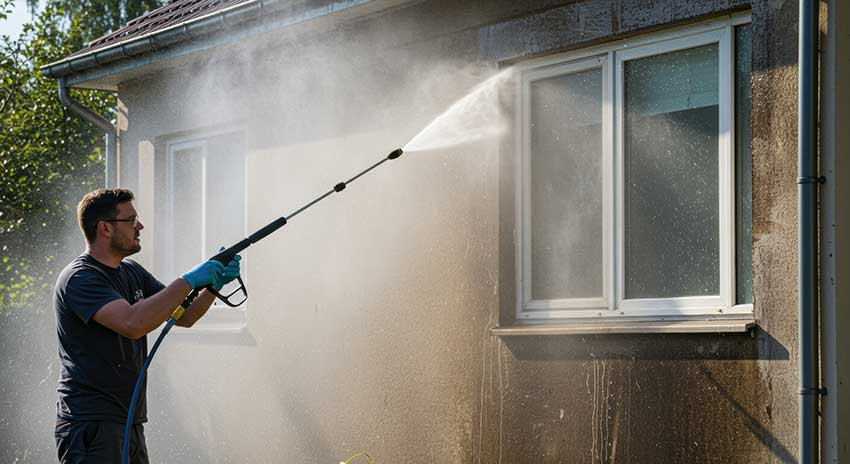 Pre-painting-home-pressure-washing-