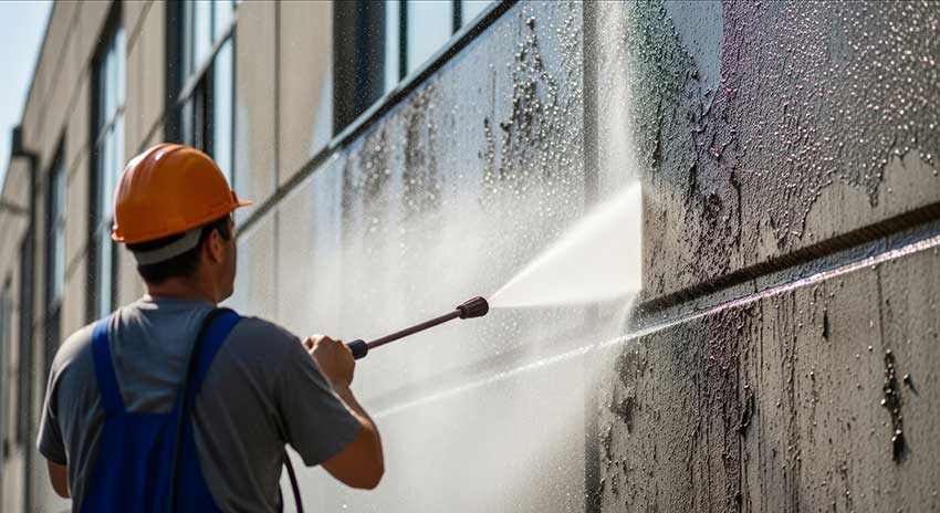 commercial-pressure-washing process