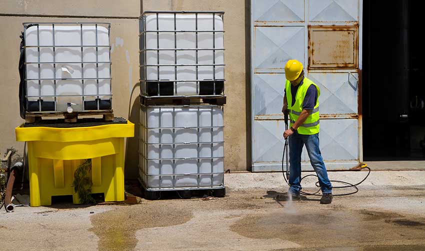 Commercial Pressure washing in industrial-property-pressure-washing in Palm Beach
